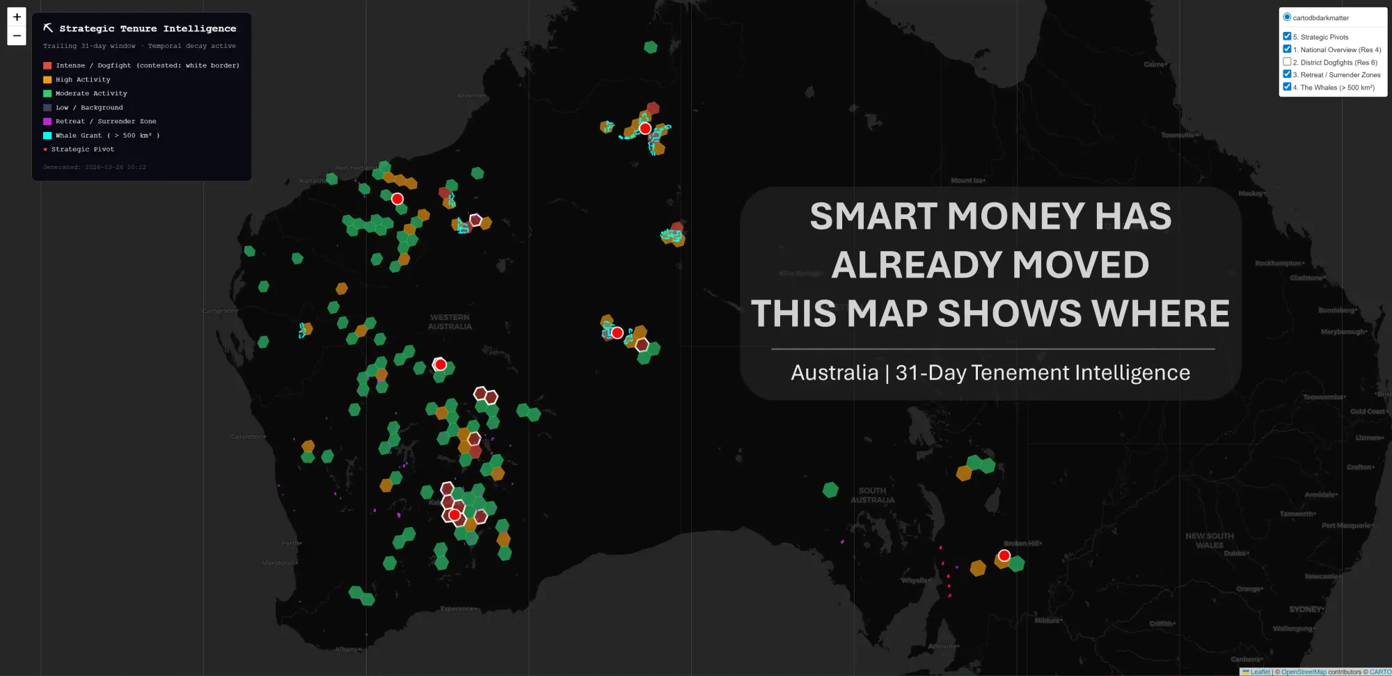 Australian Mining Tenement Intelligence: Q1 2026 Review & Spatial Analysis