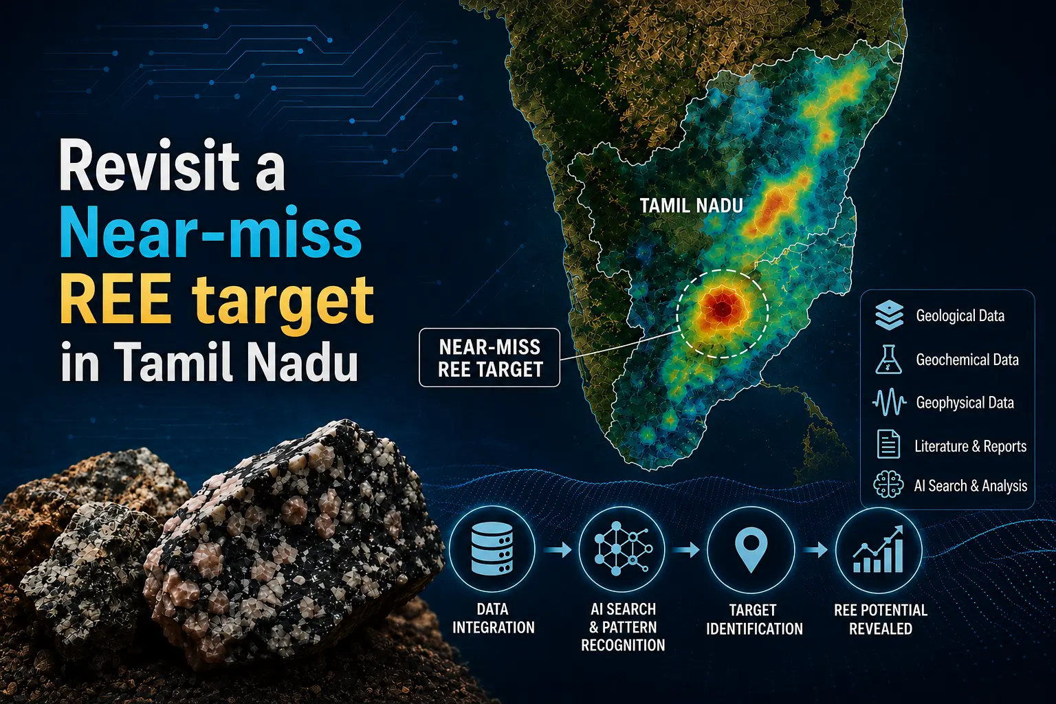 The Carbonatite Was Already There: Using AI Search to Revisit a Near-Miss REE Target in Tamil Nadu